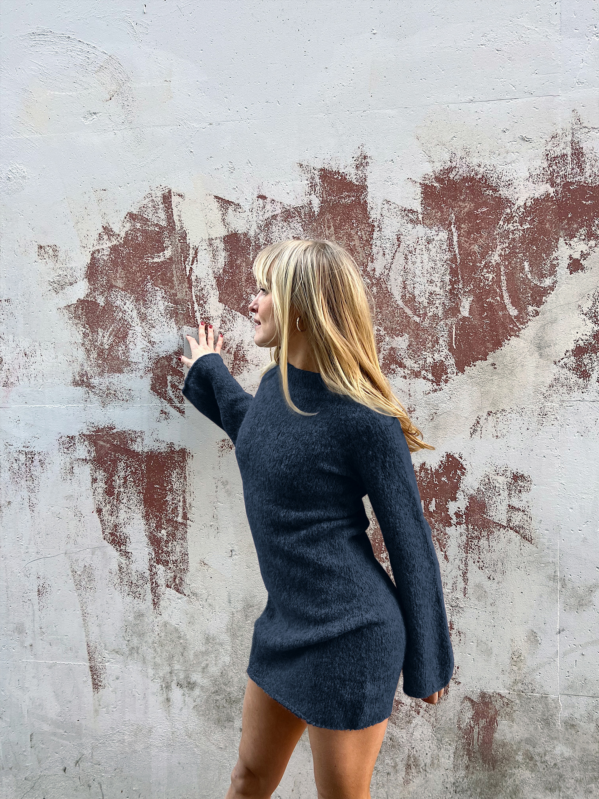 ØK 04-03e Rubina kjole marine