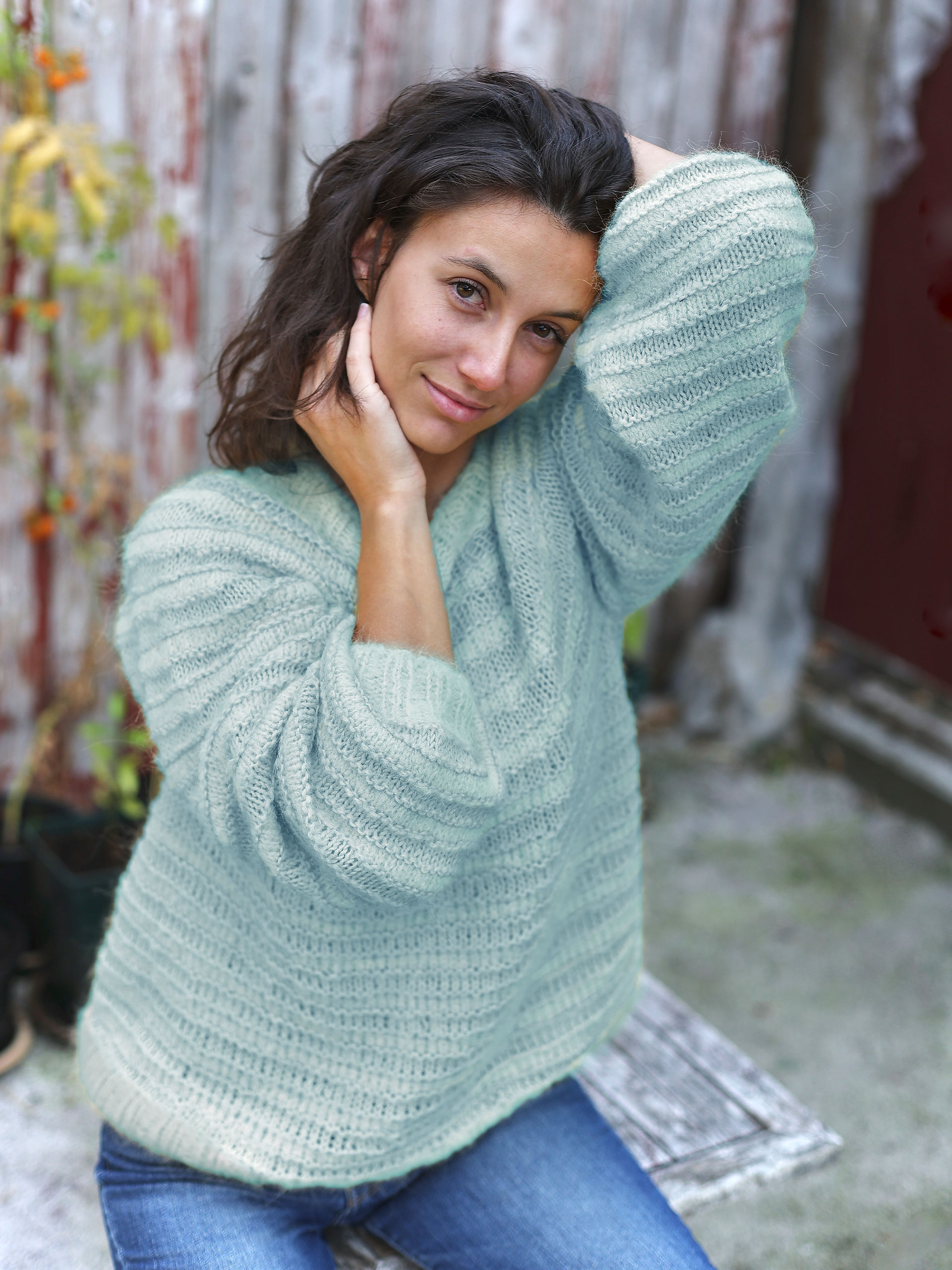 MELT sweater lys sjøgrøn