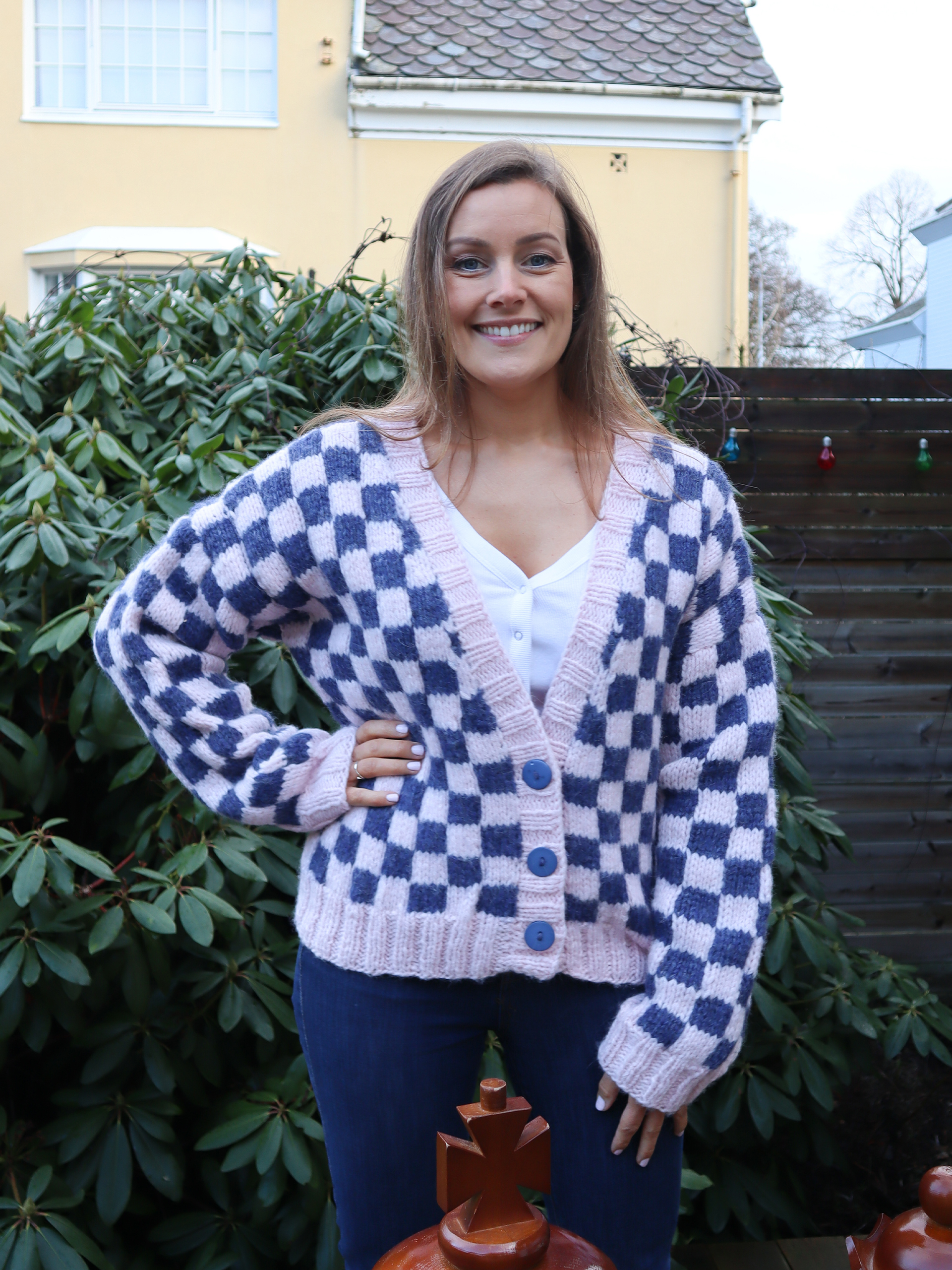 100-05 Chunky norway chess jakke