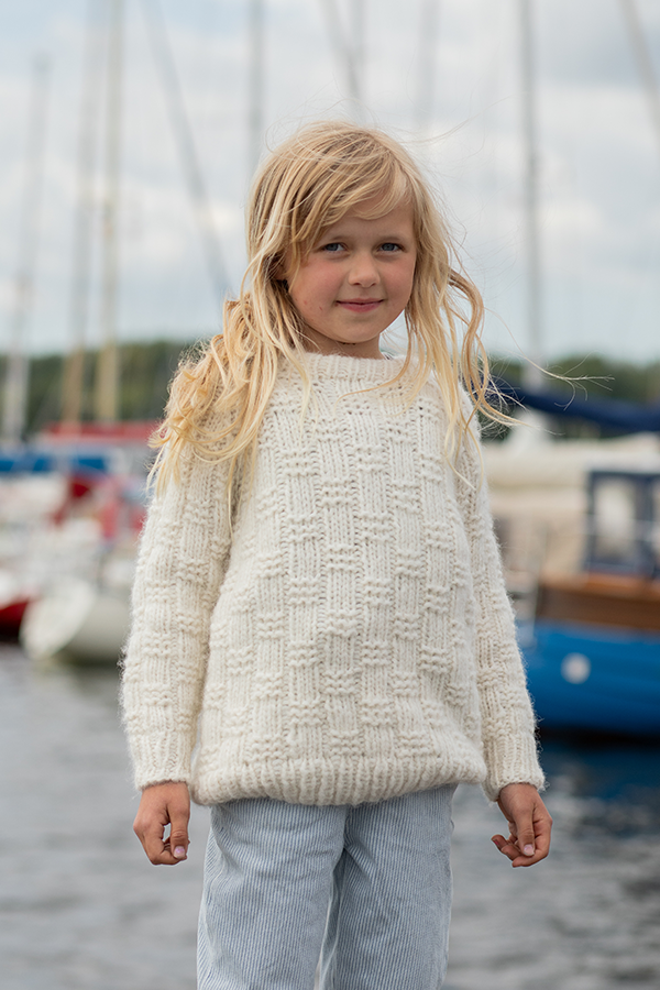 102-15 Stella sweater børn natur