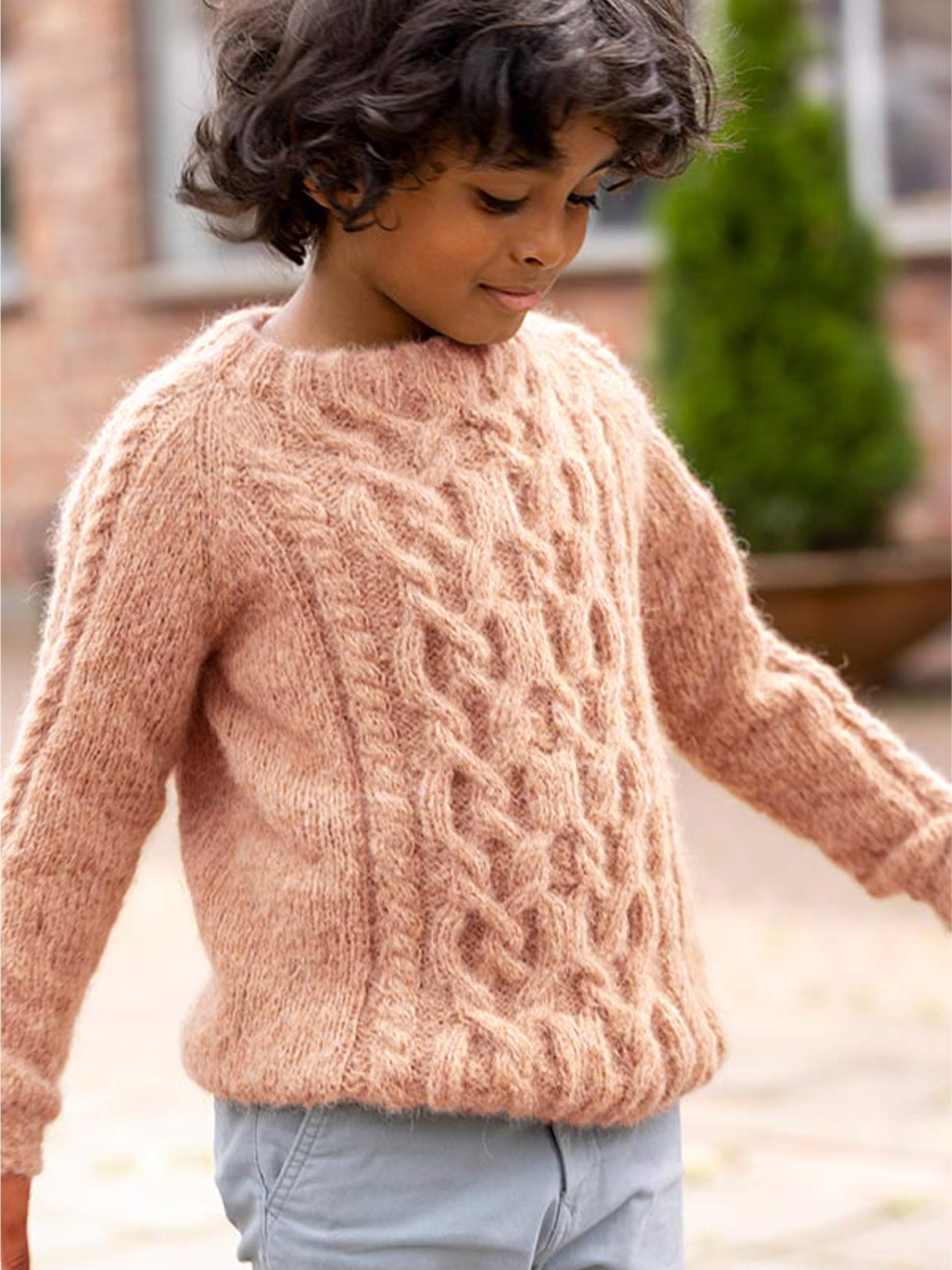 103-01 Ametyst genser fersken