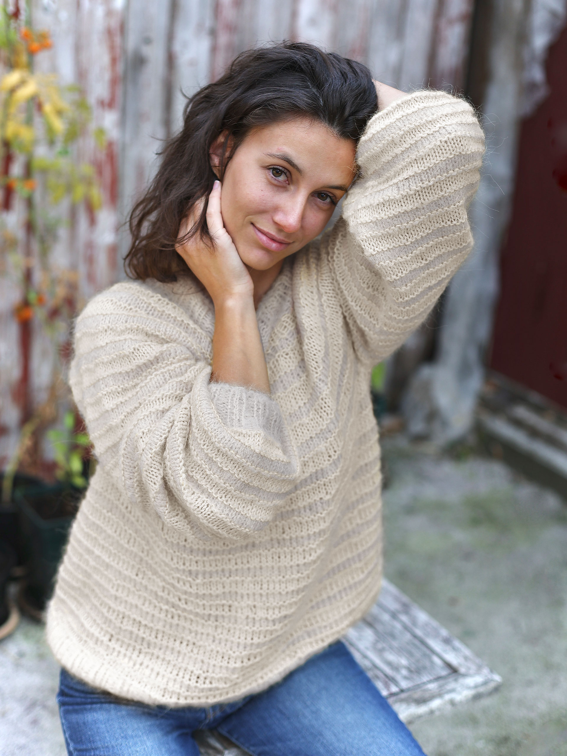 MELT sweater marsipan