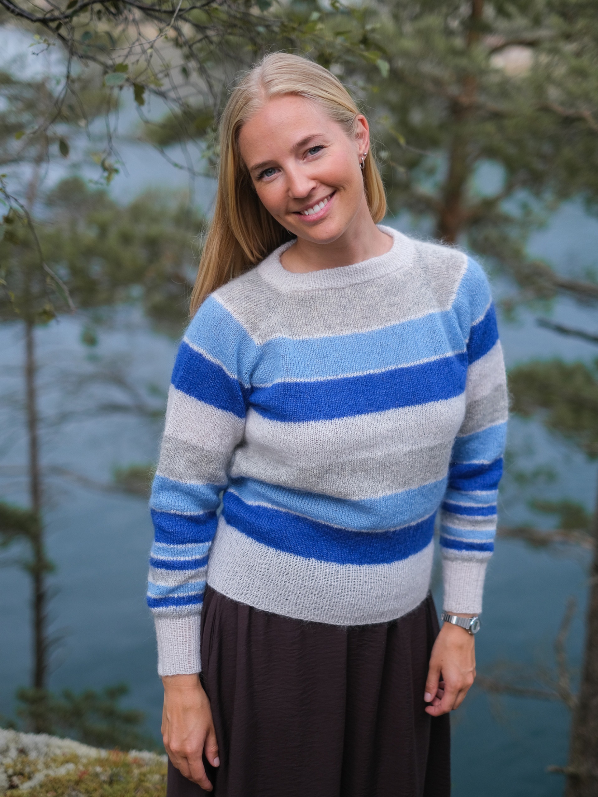 371-08 Aida sweater søgrøn