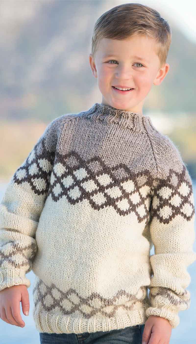 1309-18 Sweater med raglan