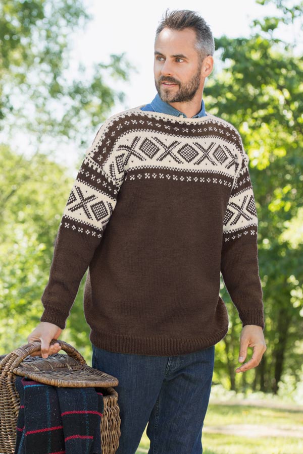 370-18 Cortina unisex sweater espresso