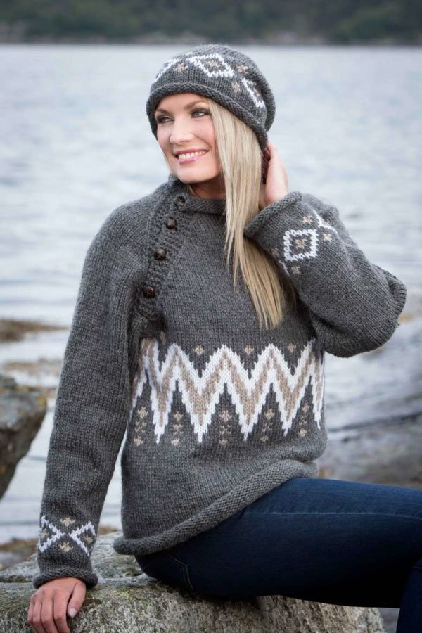 1411-04 Sweater og Hat