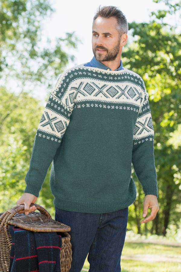 370-18 Cortina unisex sweater grågrønn