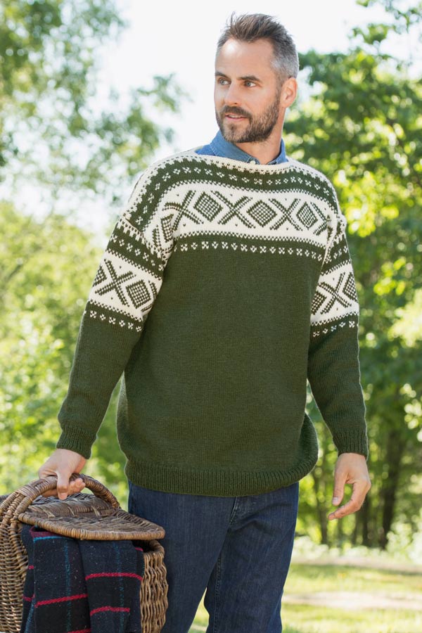 370-18 Cortina unisex sweater oliven