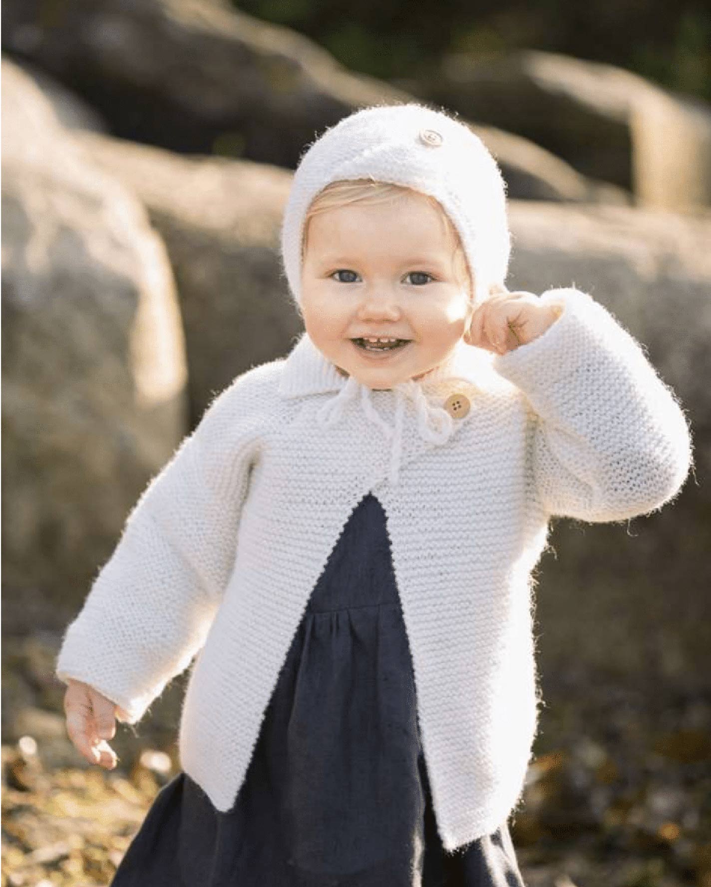 1617-02 Tjorven Jakke og hue i riller