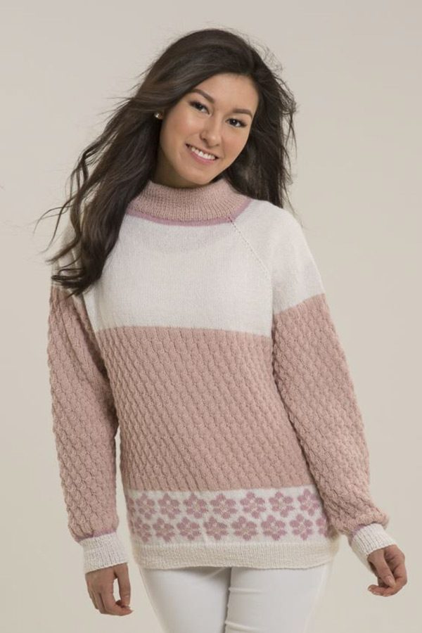 1701-10 Rosette Sweater