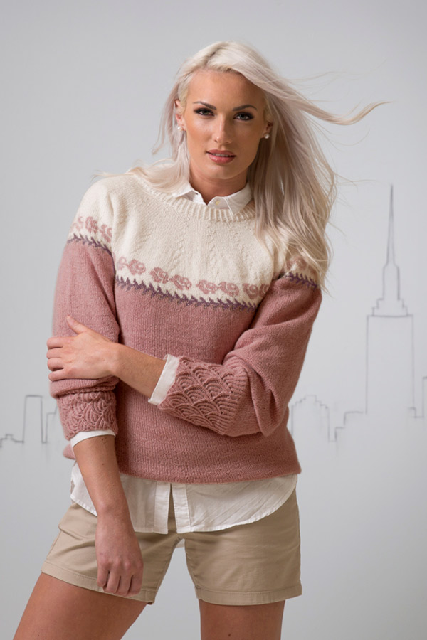 1701-08 Vilde Sweater gammelrosa