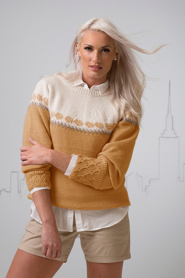 1701-08 Vilde Sweater oker