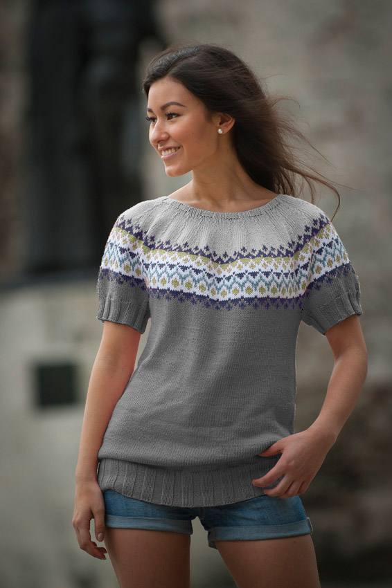 1706-7 Suna top mørkgrå