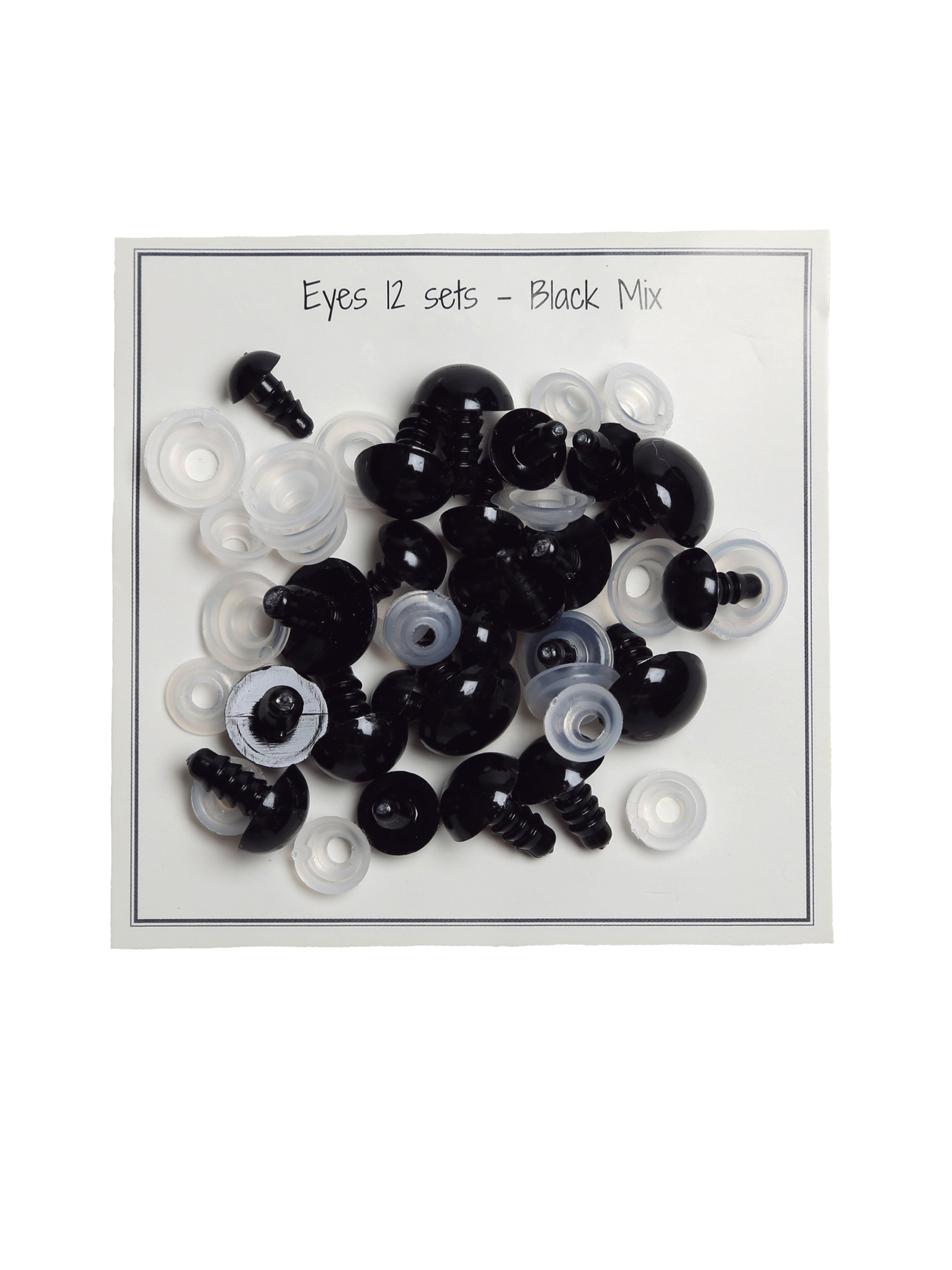 Sikkerhetsøyne - Mix Pakke - 12 Par
