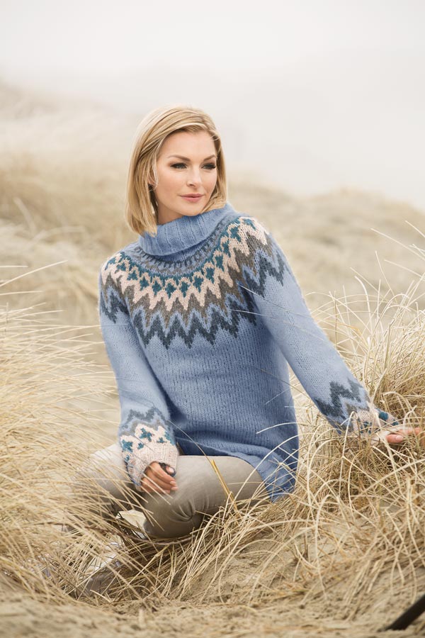 1806-1 Kathrine Sweater lys jeansblå