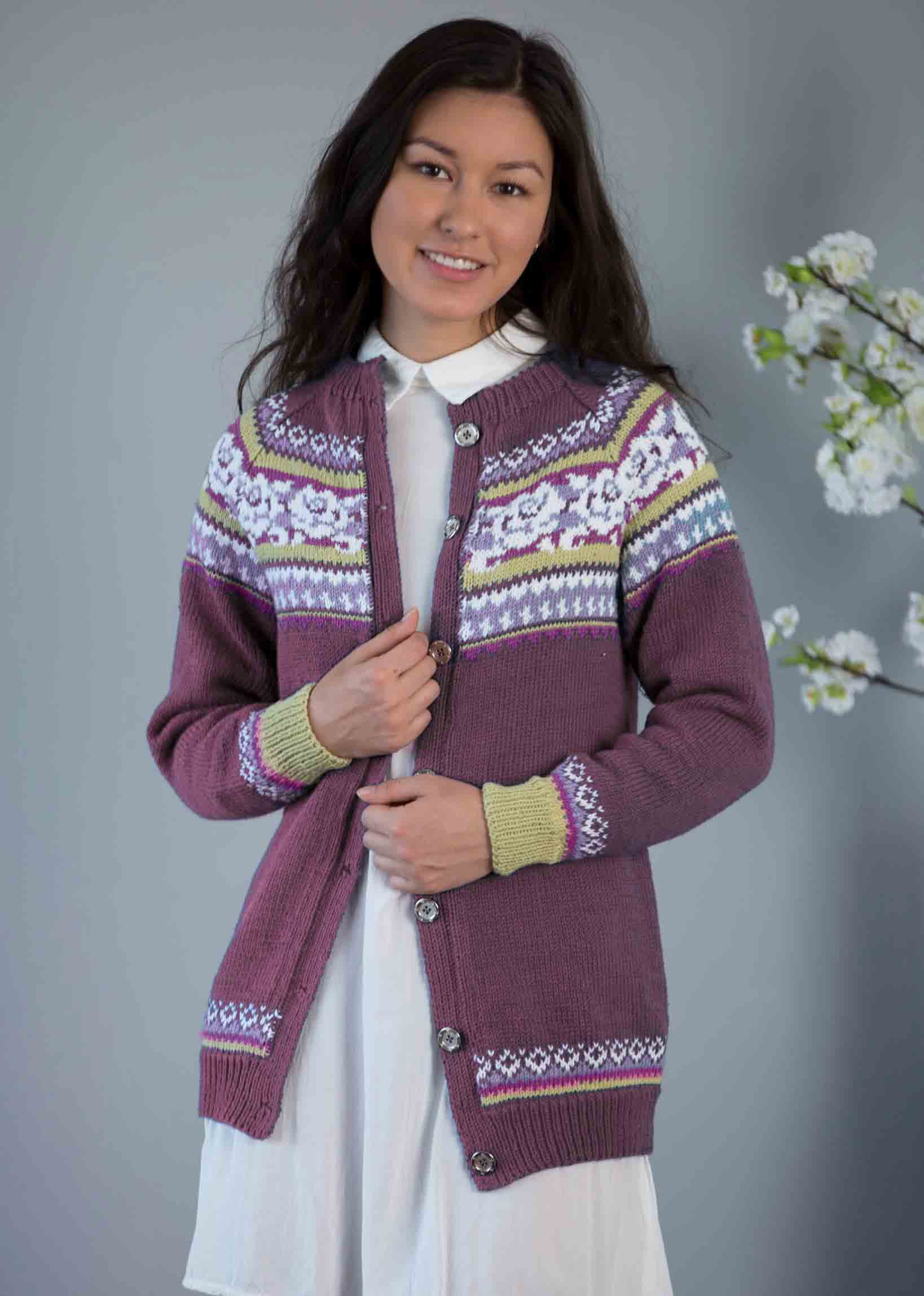 1808-8 Megan jakke mørk lilla