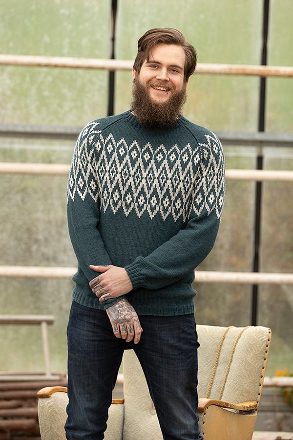 1824-5 Teak Sweater herre