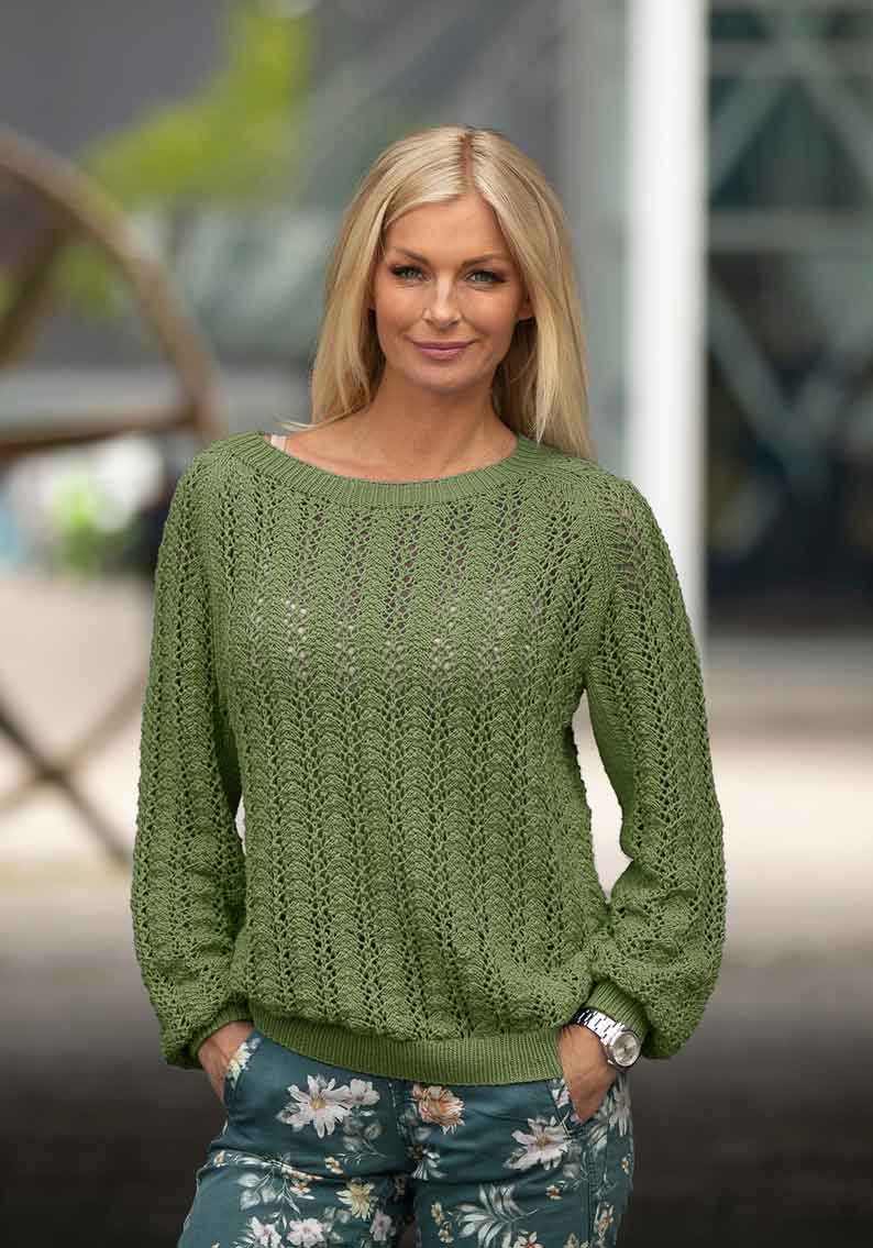 1915-3 Merethe sweater grøn