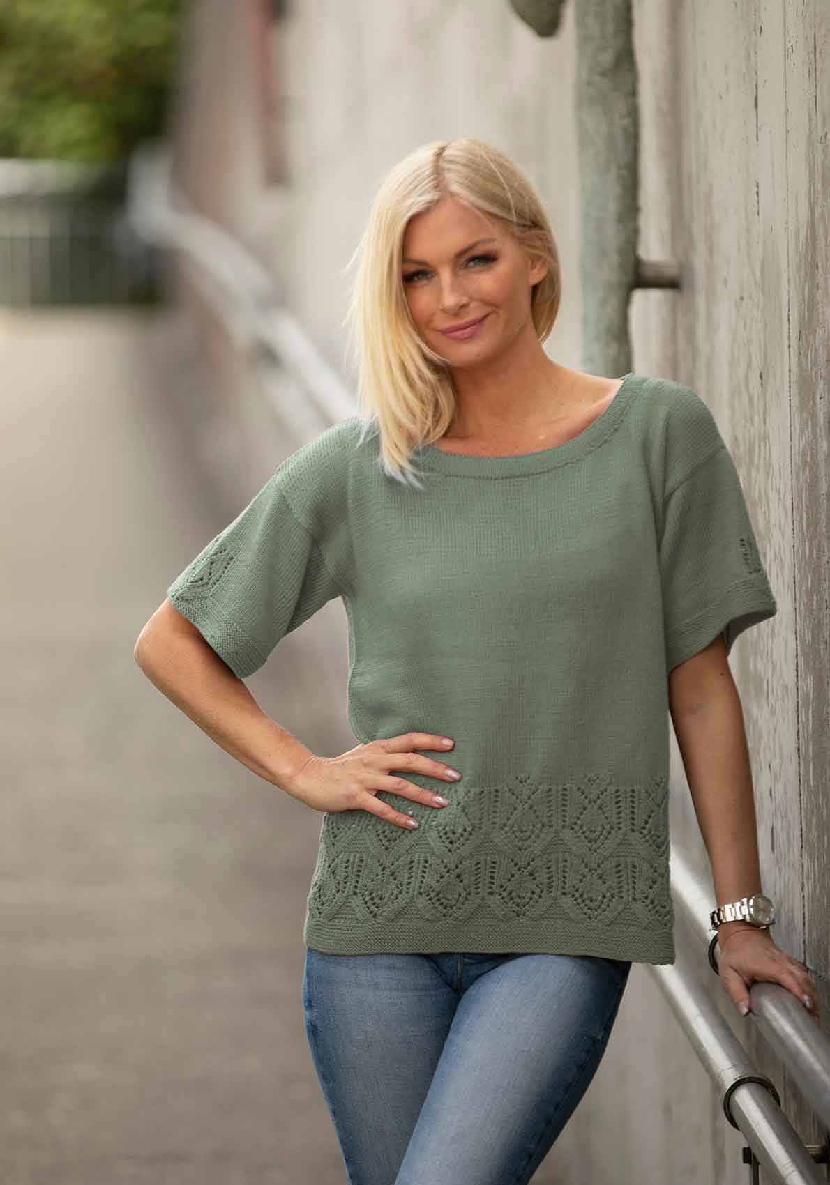 1917-2 Lotte top grøn