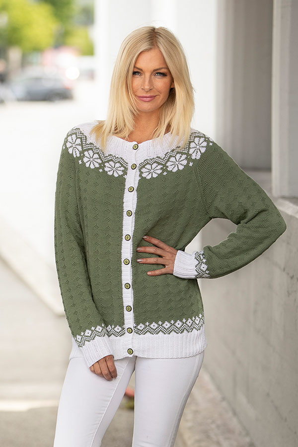 1917-3 Lydia jakke grøn