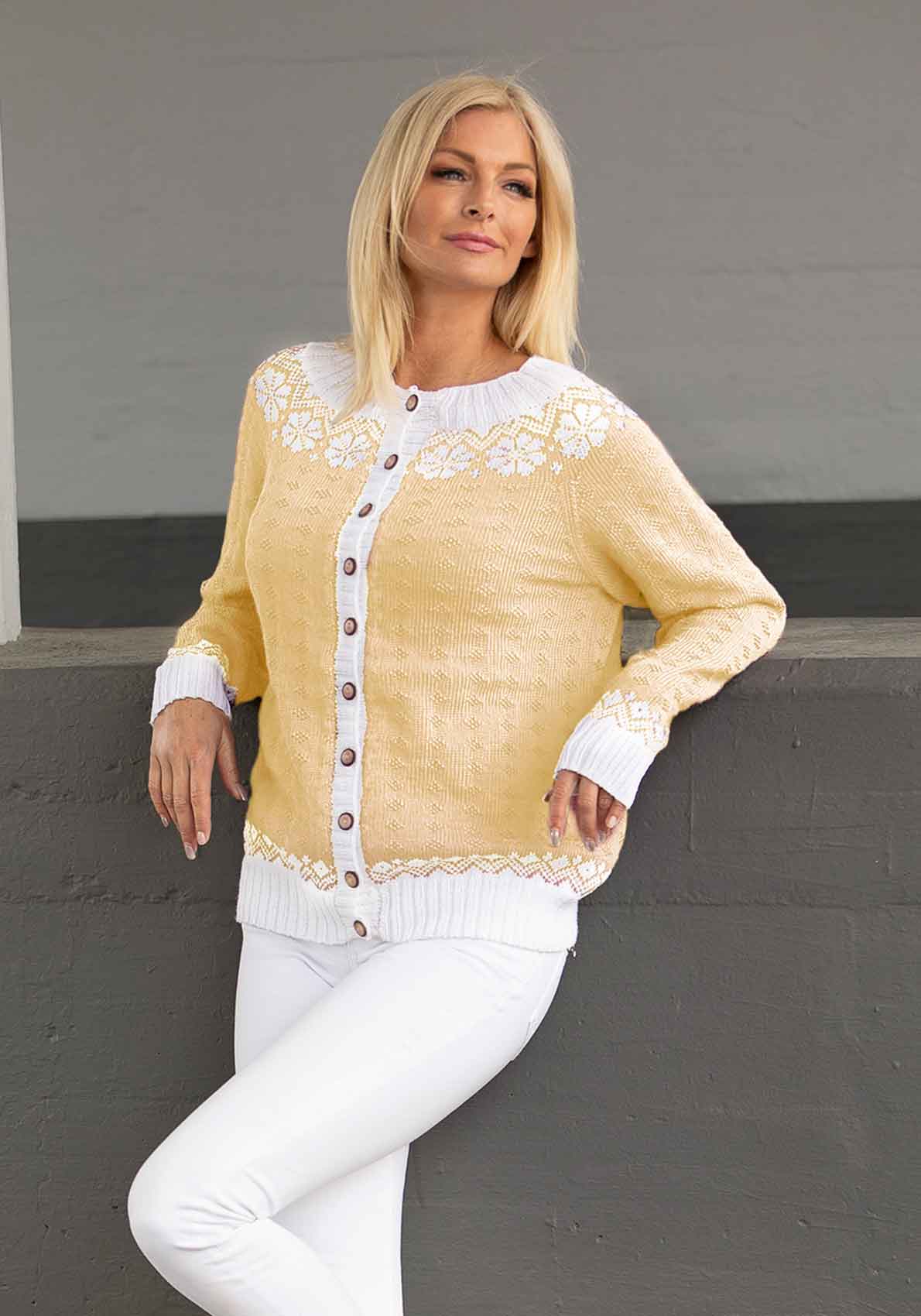 1917-3 Lydia jakke lys gul