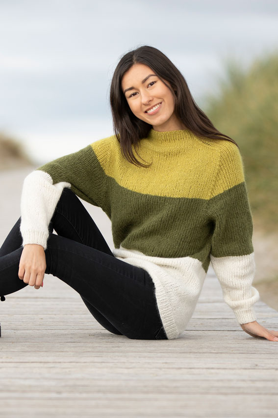 1923-3 Dans sweater grøn