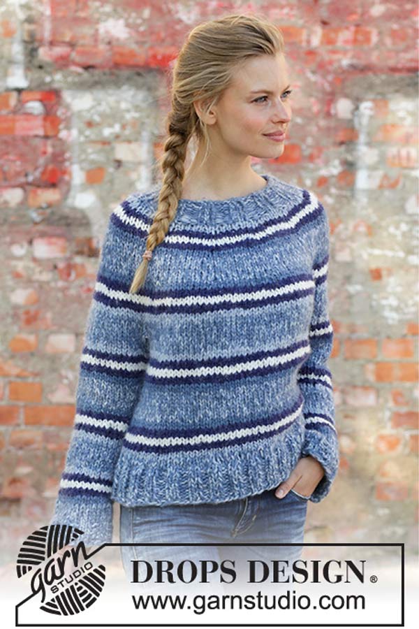 194-3 Denim crush sweater