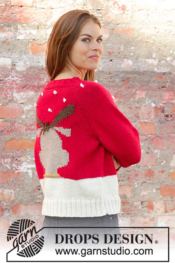 194-38 Red nose sweater