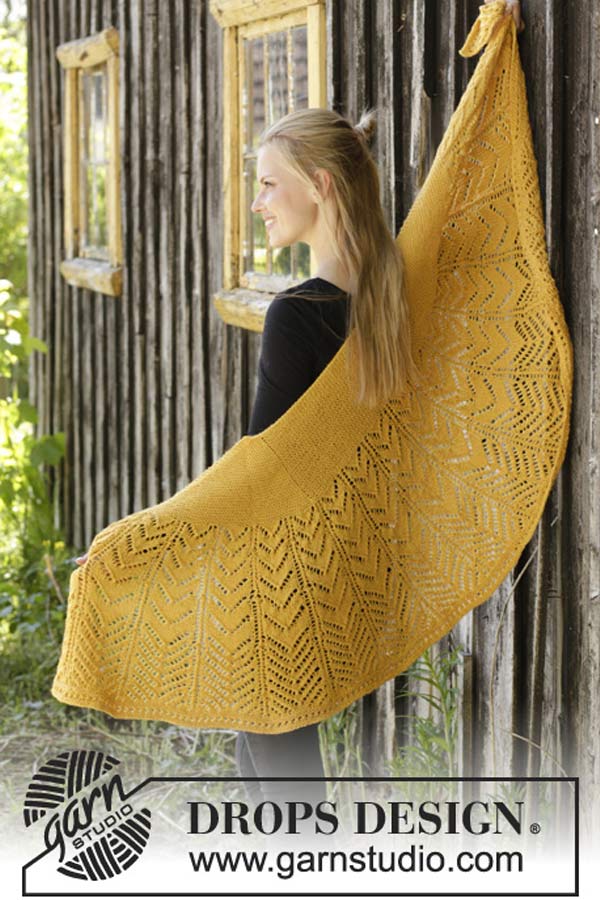 195-4 Calendula sjal