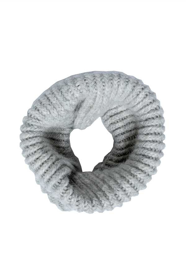 20-41 Afterski sweater grå og løs hals