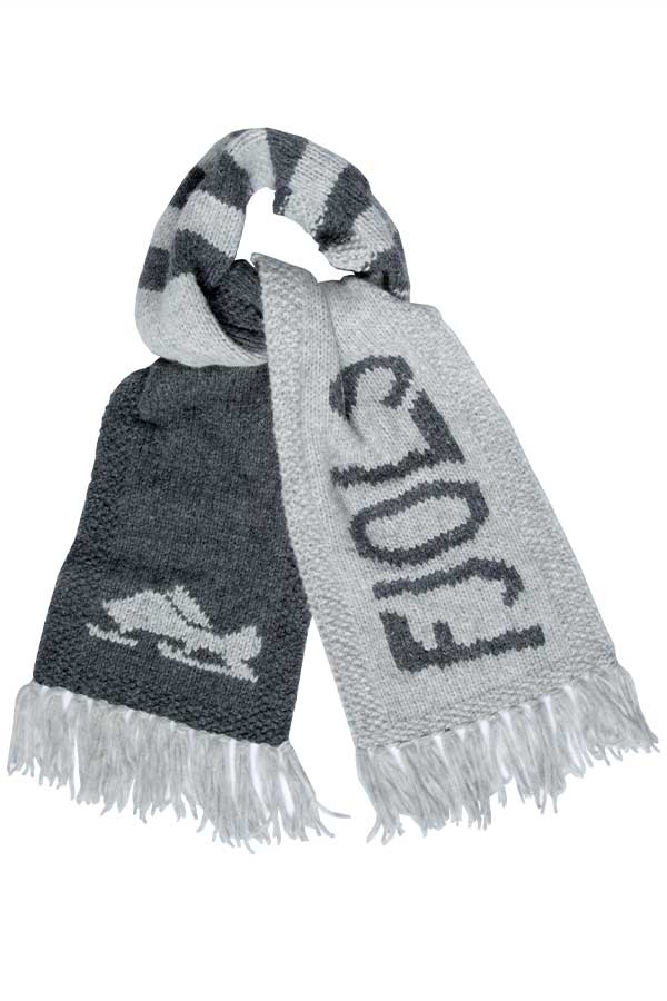 20-44 Afterski  halstørklæde grå