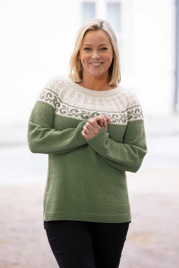 2016-5 Urda sweater mosegrønn