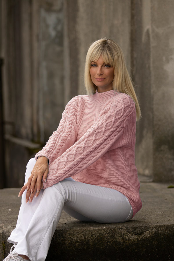 2023-1 Salt sweater lyserød