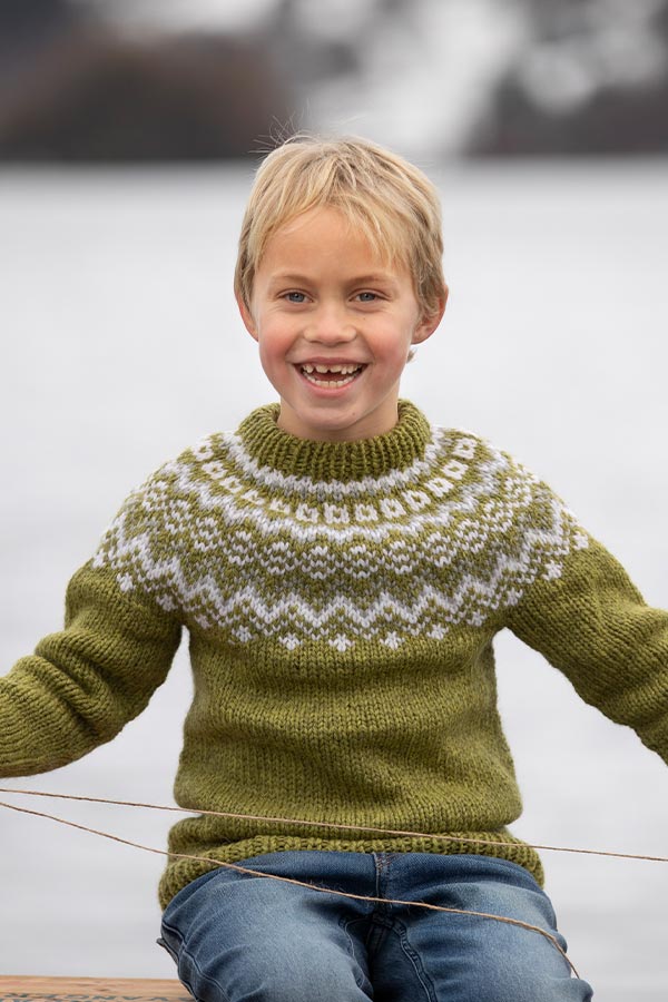 2101-2 Stølen sweater grøn