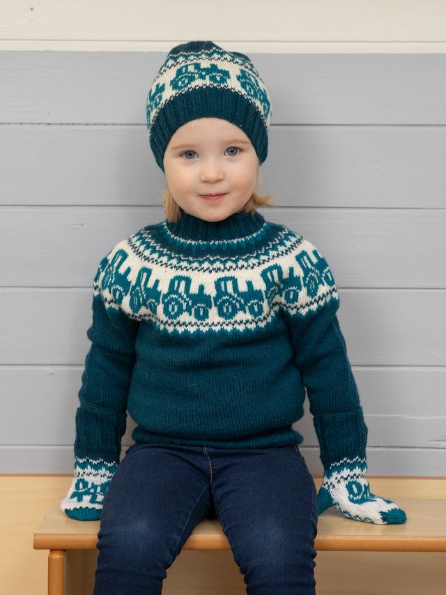 2110-5a Traktor trøje petrol