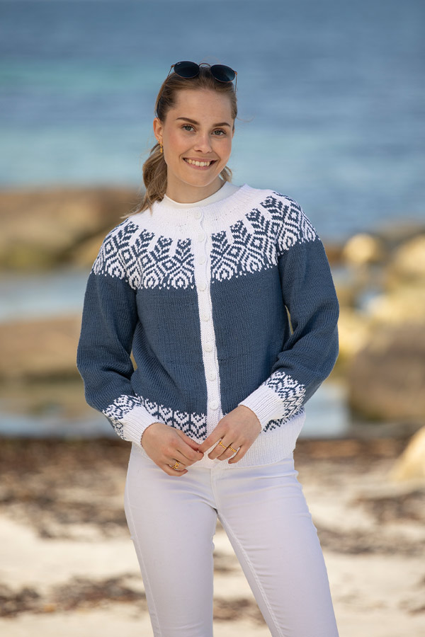 2124-4 Serina jakke Blå