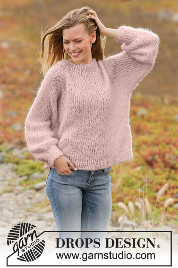 213-28 Spring Fuzz genser støvrosa