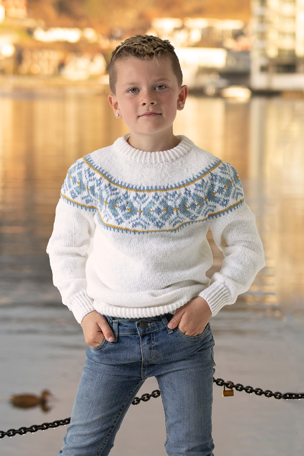 2131-5a Sandnes sweater blå