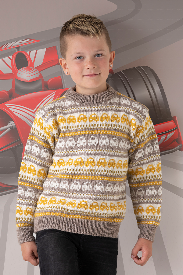 2131-7a Broom sweater beige