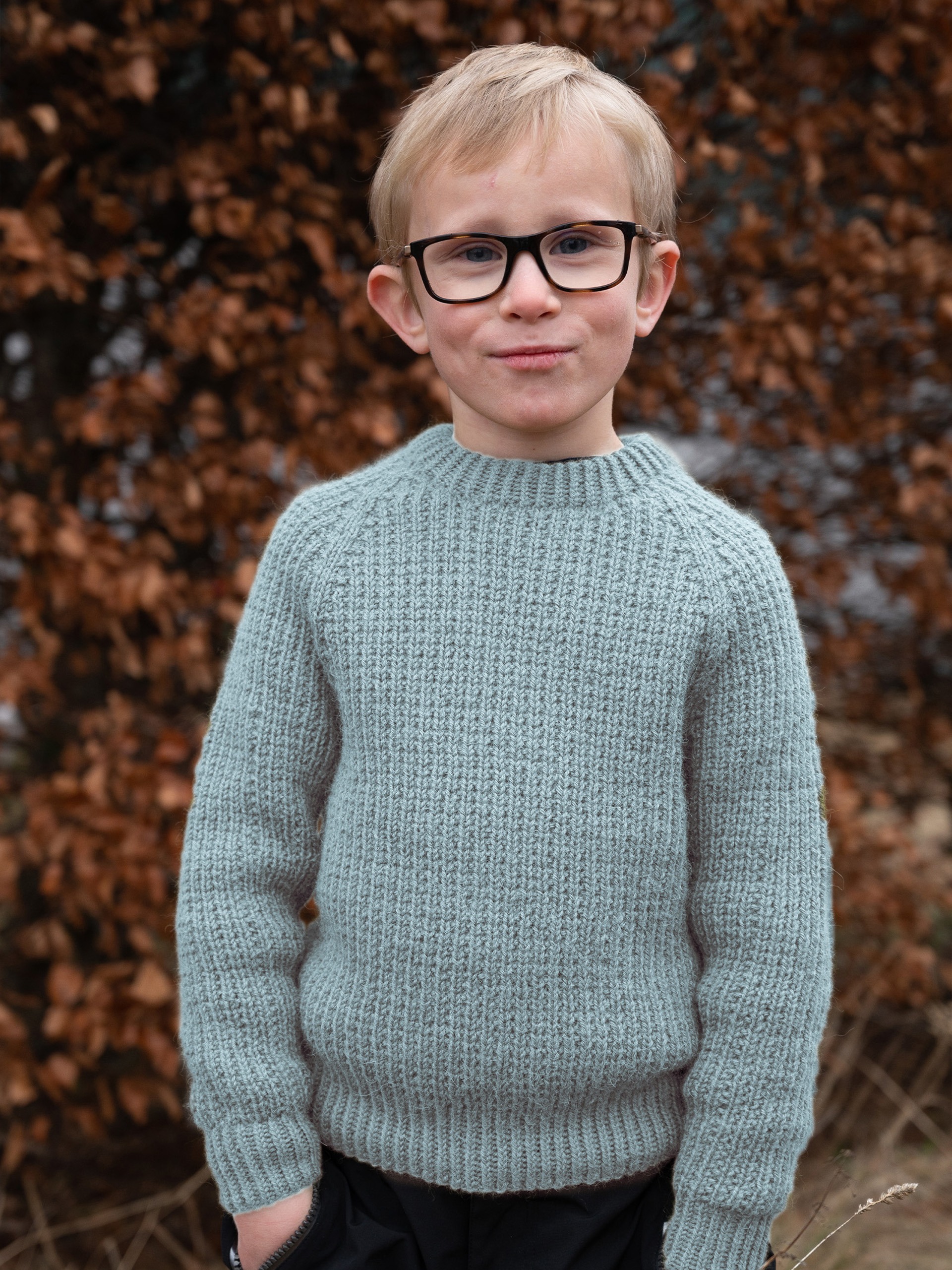 HAFJELL sweater mørk rosa