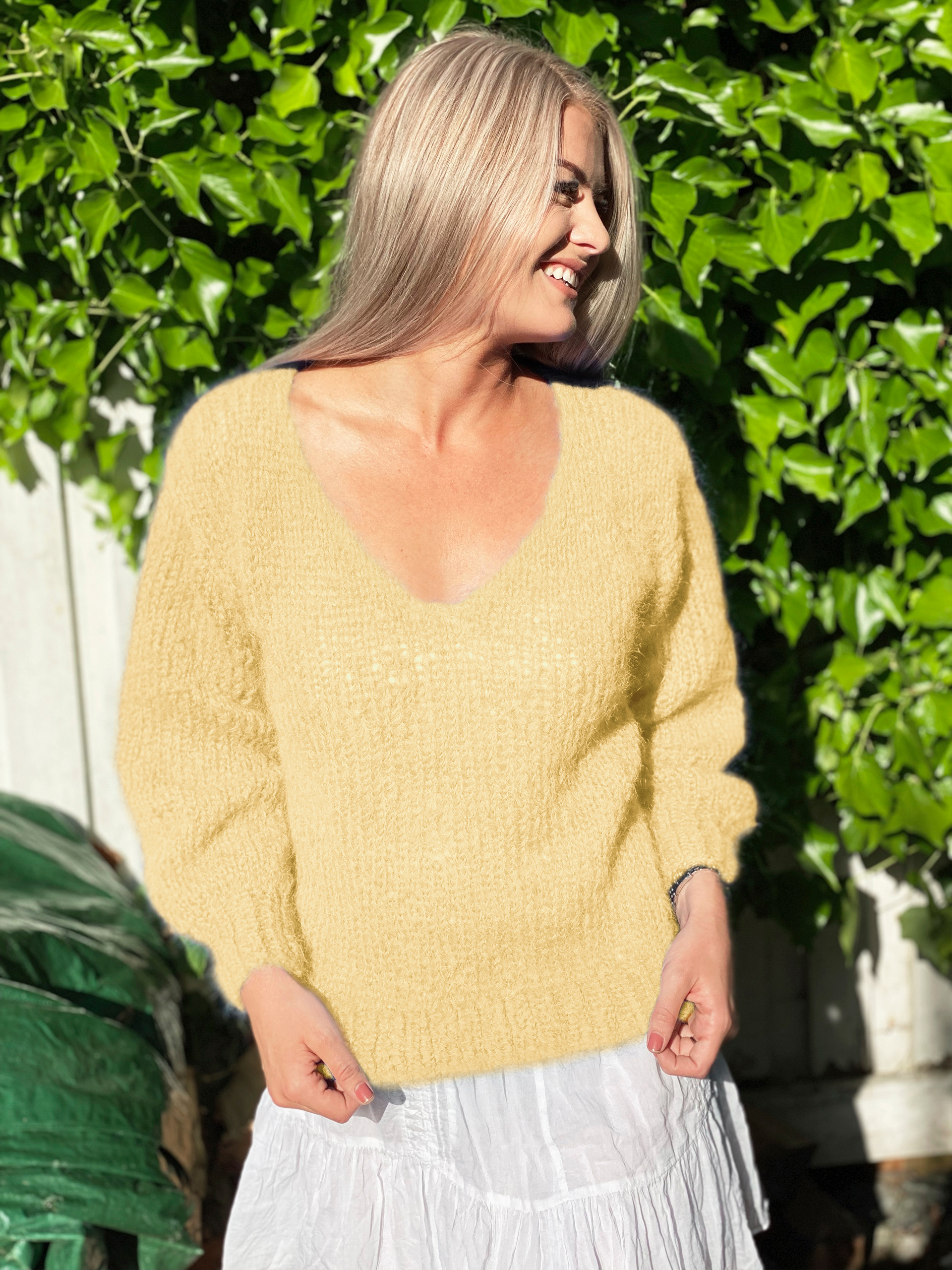 AMANDA sweater lys gul