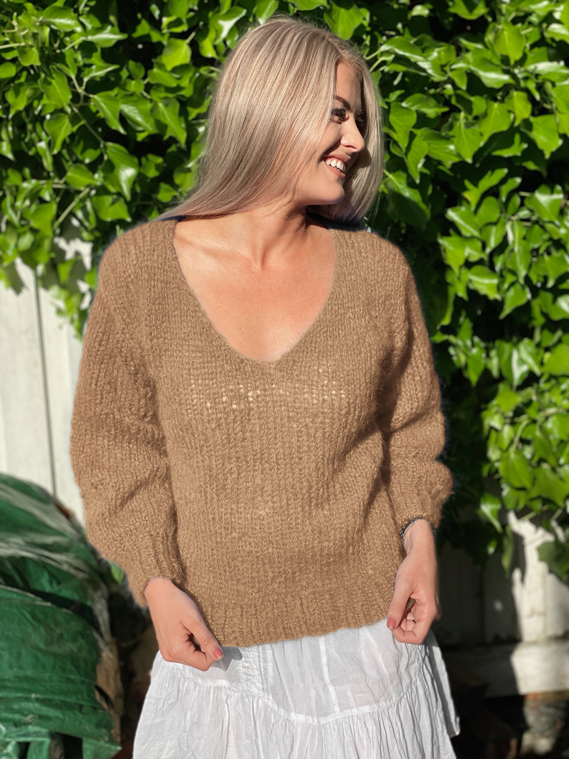 AMANDA sweater varm beige