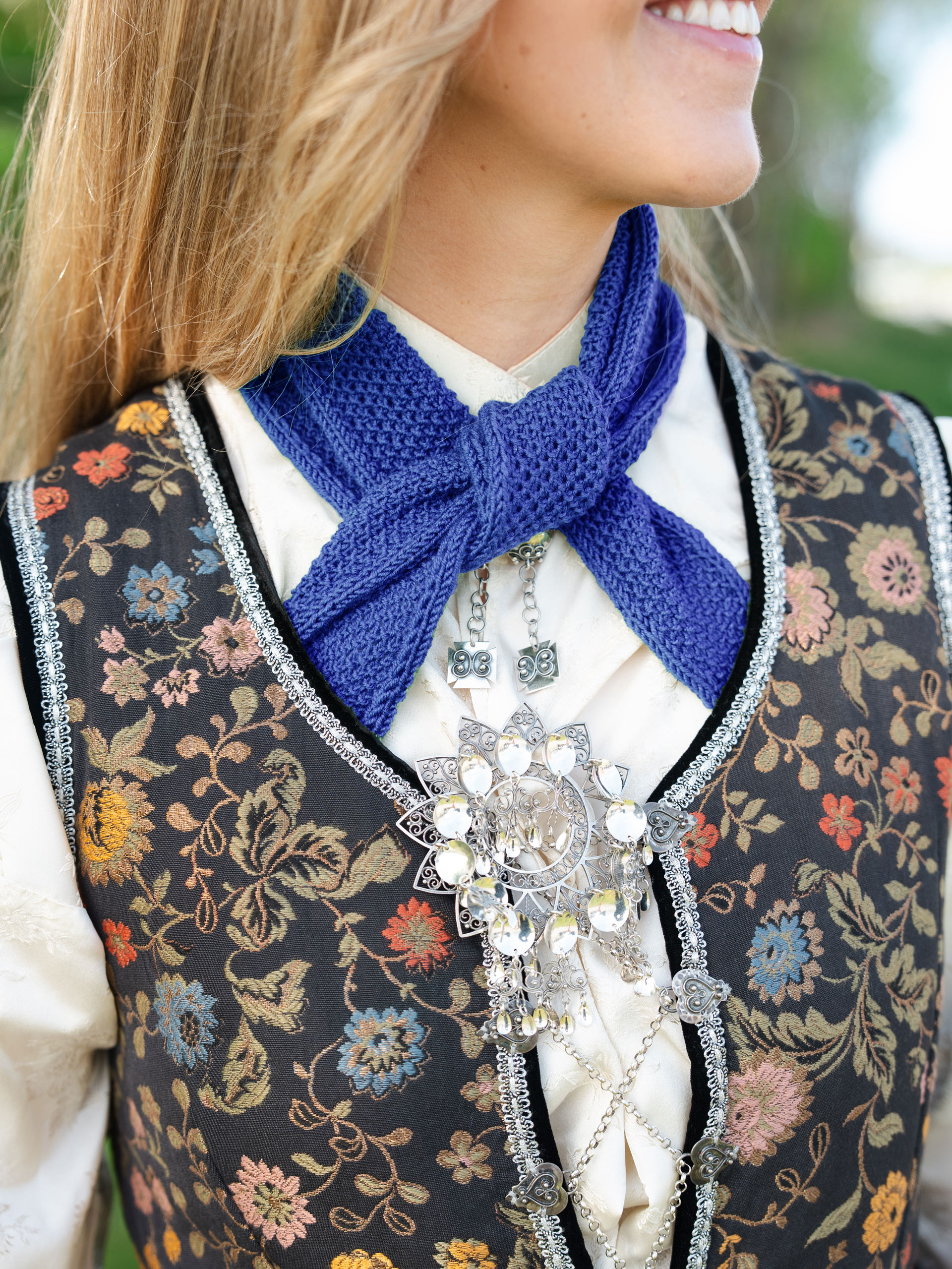 Softie scarf - Kongeblå/Pure merino light