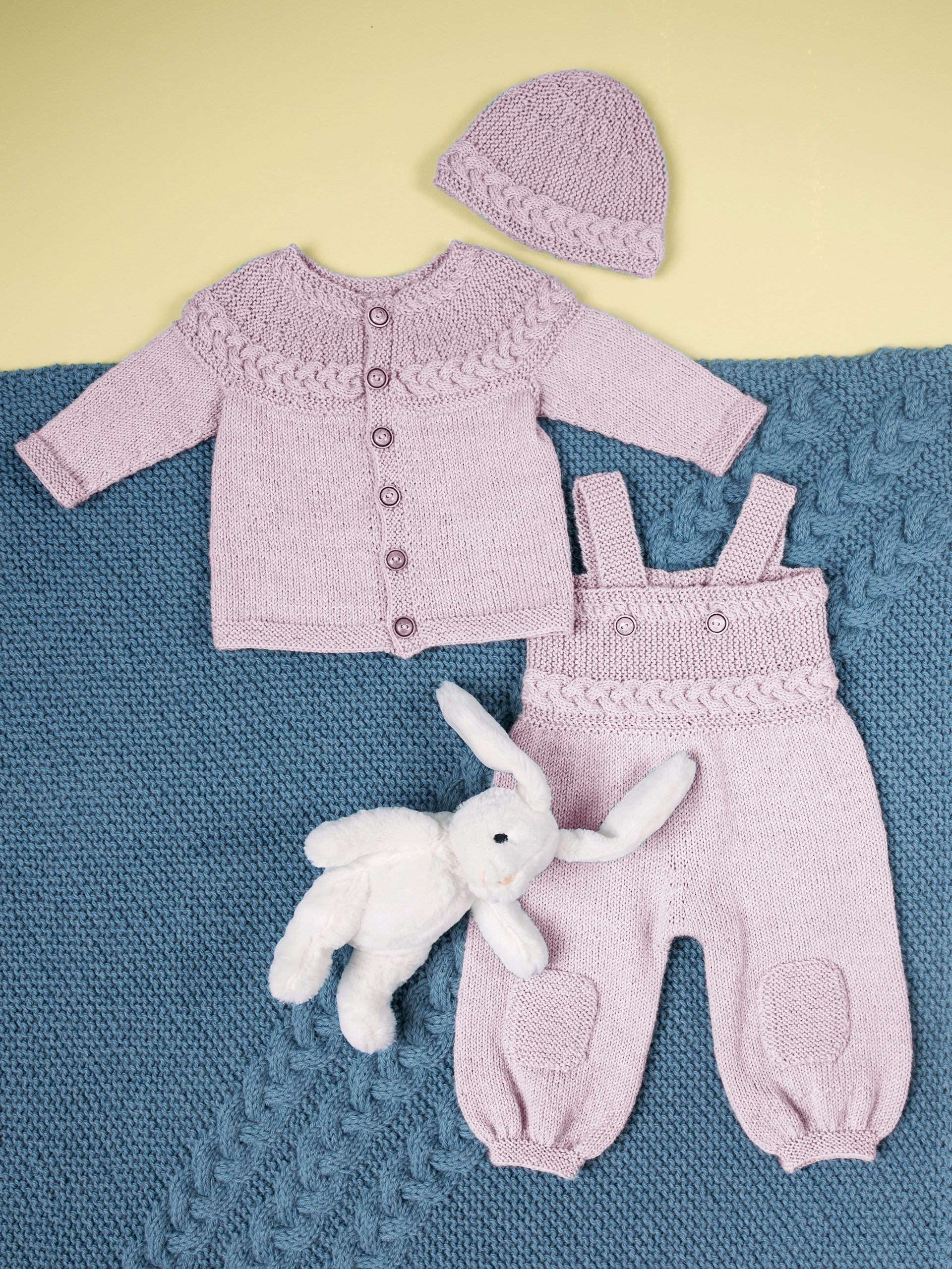 Mikael jakke, bukse og lue lysrosa