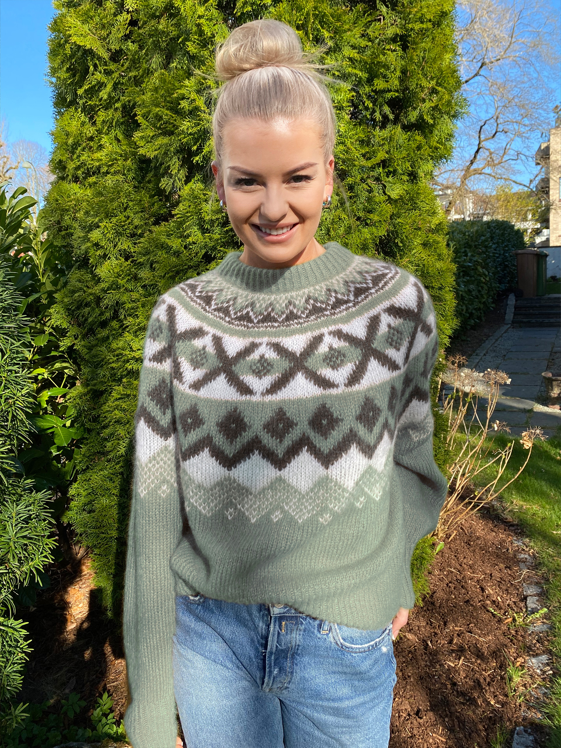 23-55f Aprilia genser Jadegrønn