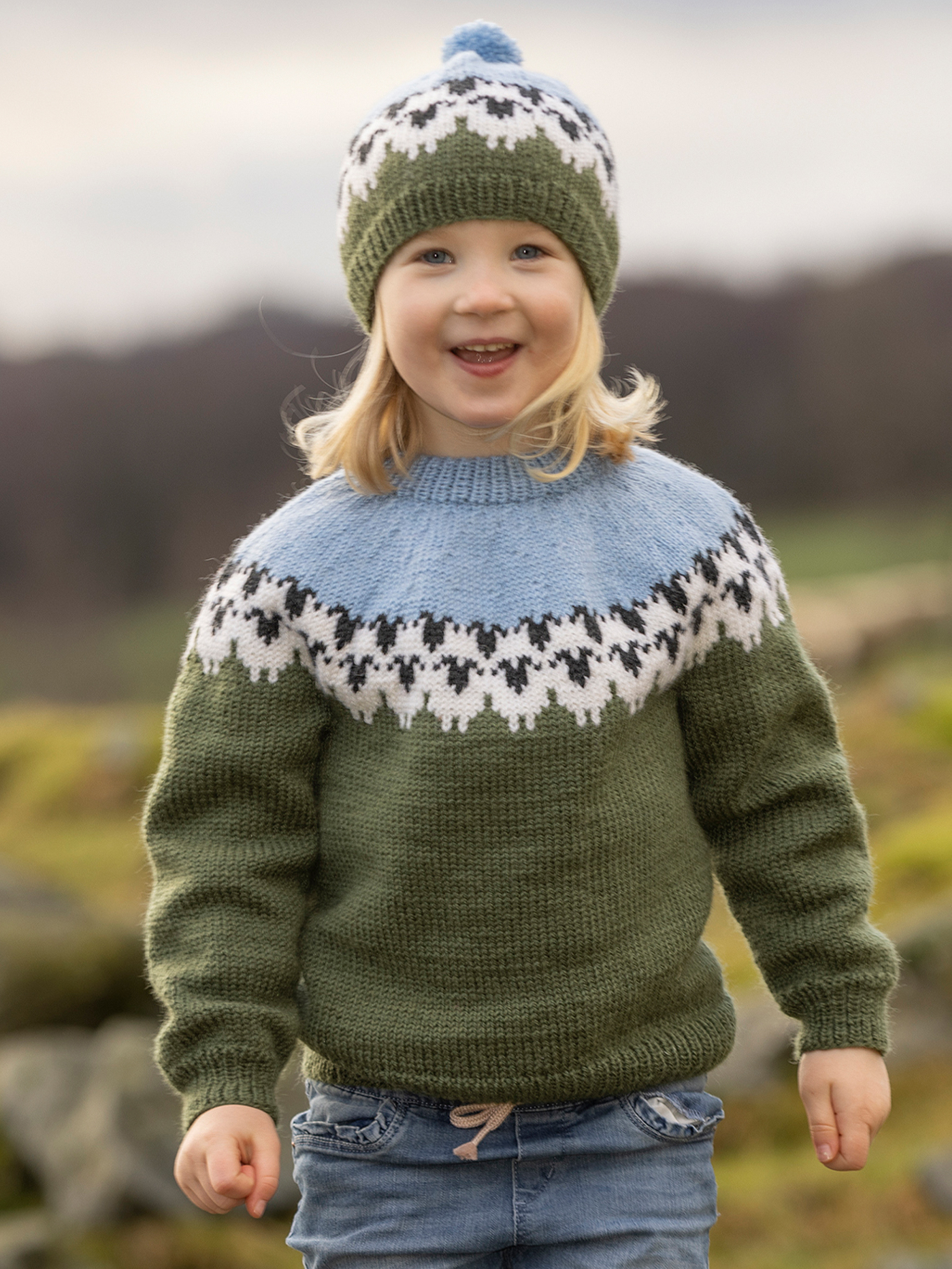 2309-02b Flokken genser barn