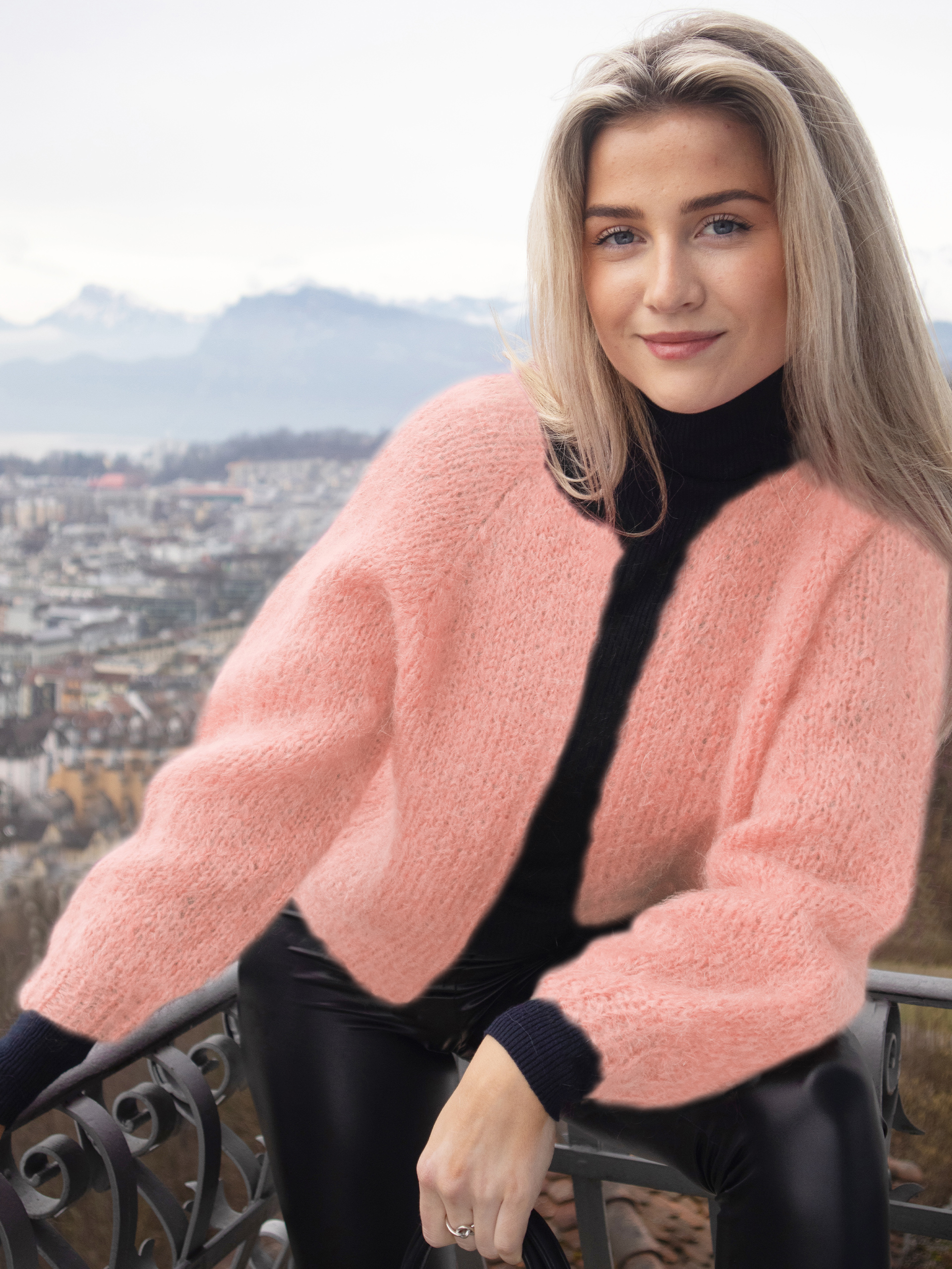 24-06k Dandelion jakke varm rosa