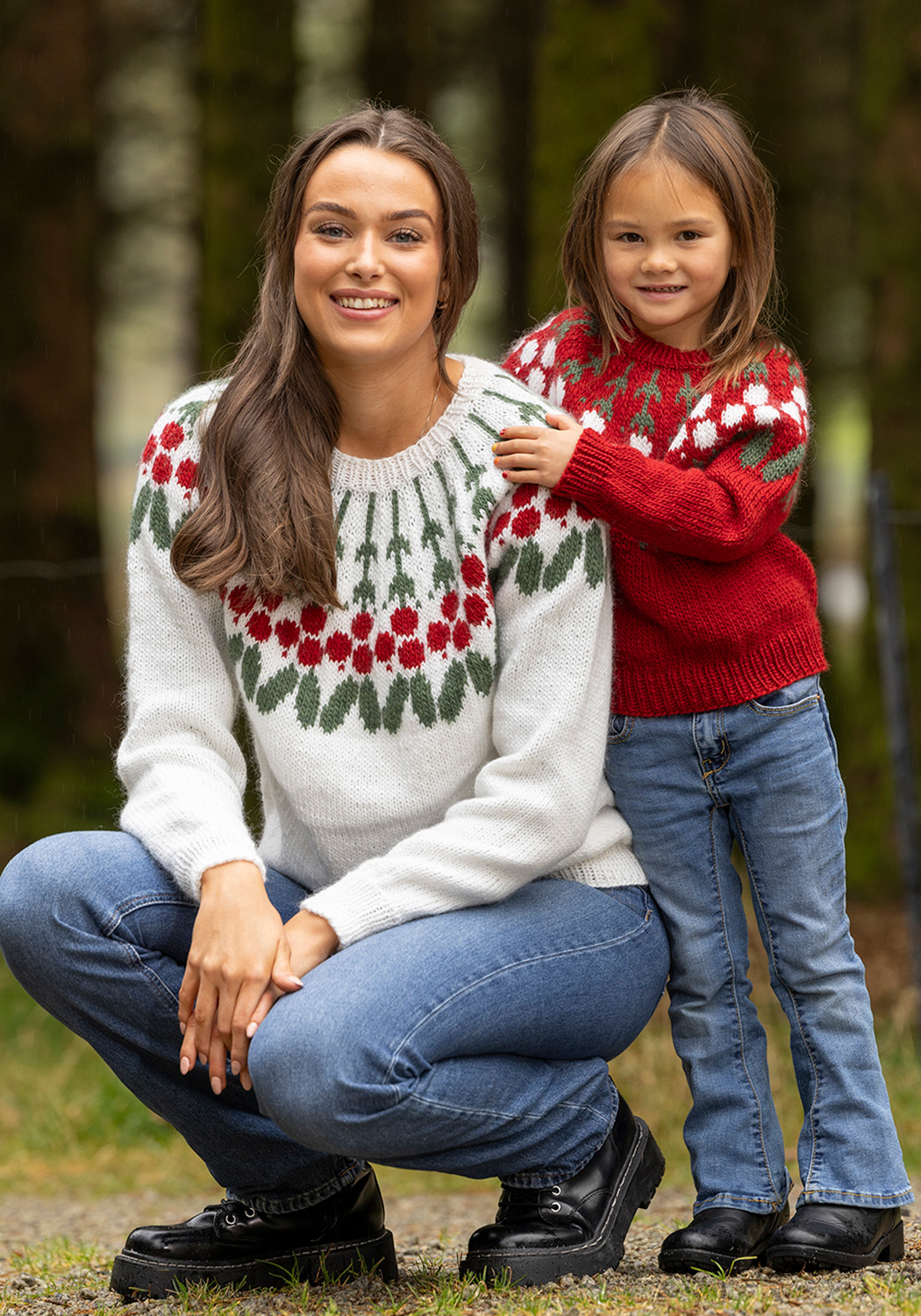 2431-8a Misteltoe genser