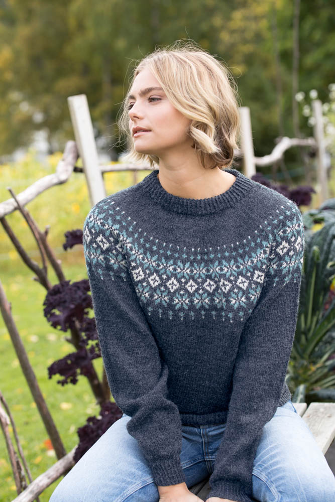 19-11 Lille vårgenser denim