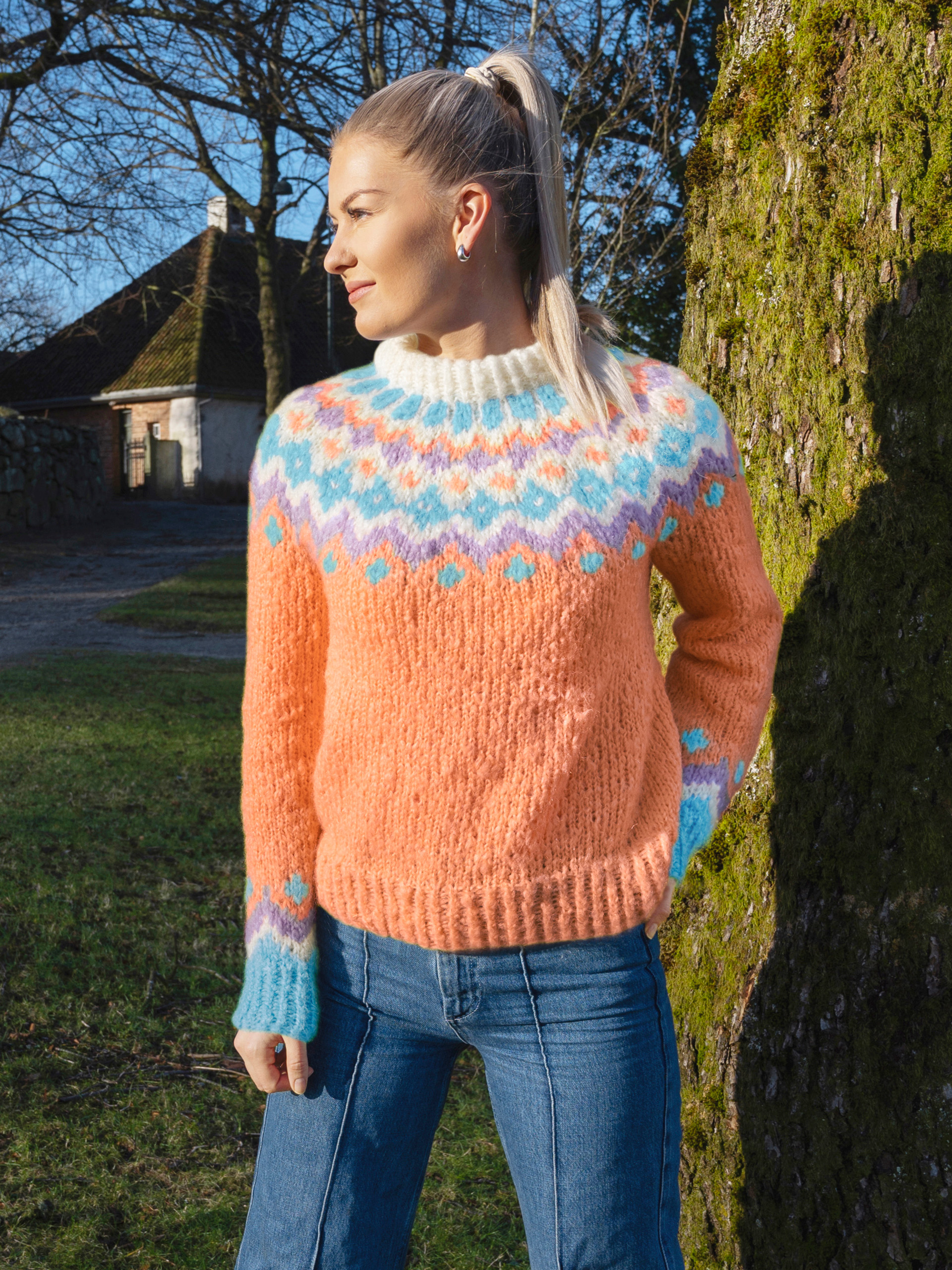 290-14B Fasett afterski genser